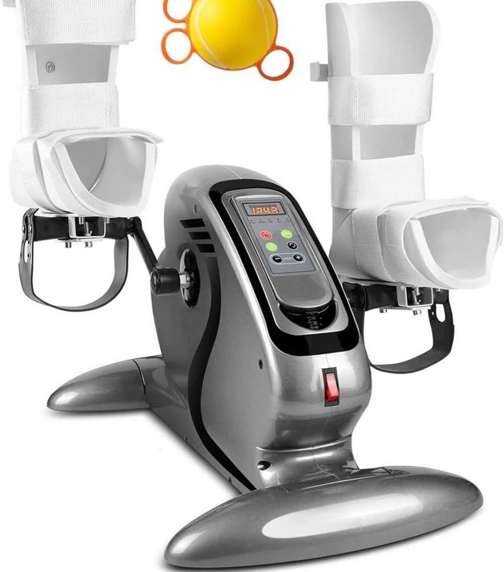 Exercise bike feet and hands
